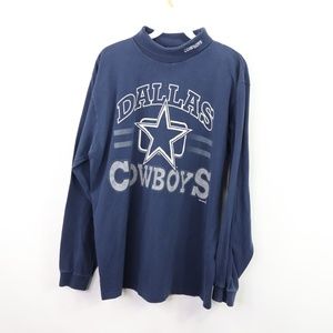 90s Mens Large Dallas Cowboys Turtleneck Sweater